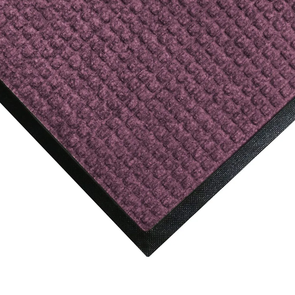 M + A Matting M+A Matting WaterHog Squares Classic Mat, Universal Cleated, 6' x 8', Bordeaux (2006068070)
