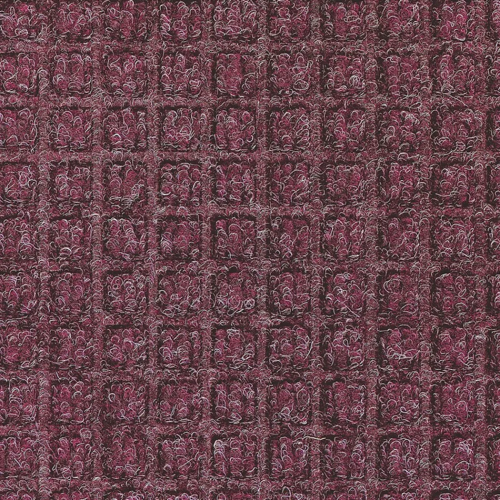 M + A Matting M+A Matting WaterHog Squares Classic Mat, Universal Cleated, 6' x 8', Bordeaux (2006068070)