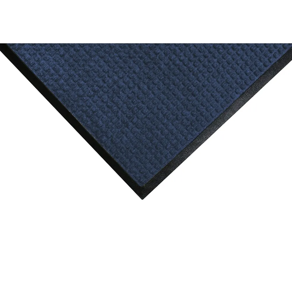 M + A Matting M+A Matting WaterHog Squares Classic Mat, Universal Cleated, 3' x 10', Navy (20061310070)
