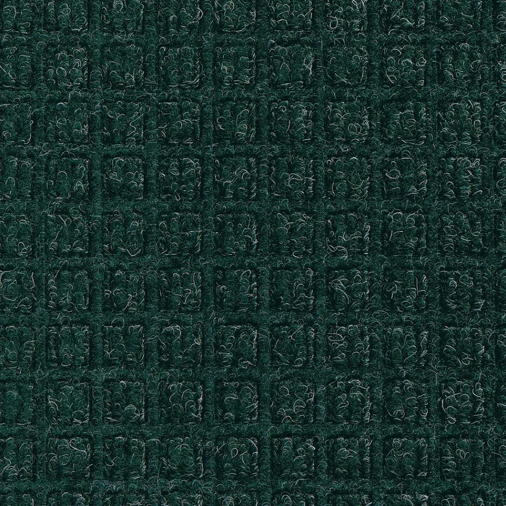 M + A Matting M+A Matting WaterHog Squares Classic Mat, Universal Cleated, 6' x 8', Evergreen (2005968070)