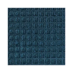 M + A Matting M+A Matting WaterHog Squares Classic Mat, Universal Cleated, 2' x 3', Navy (2006123070)