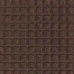 M + A Matting M+A Matting WaterHog Squares Classic Mat, Universal Cleated, 3' x 10', Dark Brown (20052310070)