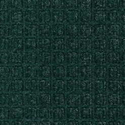 M + A Matting M+A Matting WaterHog Squares Classic Mat, Universal Cleated, 4' x 10', Evergreen (20059410070)