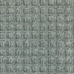 M + A Matting M+A Matting WaterHog Squares Classic Mat, Smooth, 3' x 10', Medium Grey (20057310170)