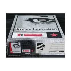 Labels|Mactac Starliner 8.5 x 11 60# fl. Red Label 100/Box