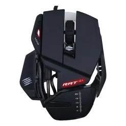 Hot Mad Catz R.A.T. 4+ Optical Gaming Mouse, Black (MR03MCINBL000-0)