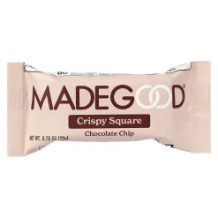 MadeGood Chocolate Chip Crispy Squares, 0.78 oz, 6/Box, 6 Boxes/Pack (307-00429)