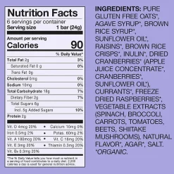 MadeGood Gluten Free Mixed Berry Granola Bar, 0.85 oz., 6 Bars/Box (307-00245)