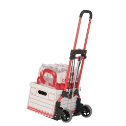 Magna Cart Steel Foldable Hand Truck with Telescoping Handle and 5