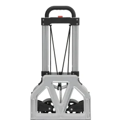 Magna Cart Steel Foldable Hand Truck with Telescoping Handle and 5" Rubber Wheels, 160 lbs., Silver/Black (MCI-S-SS)