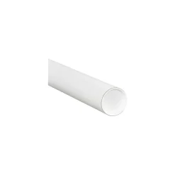 Online The Packaging Wholesalers Mailing Tubes, White, 3" x 42", 24/Ct