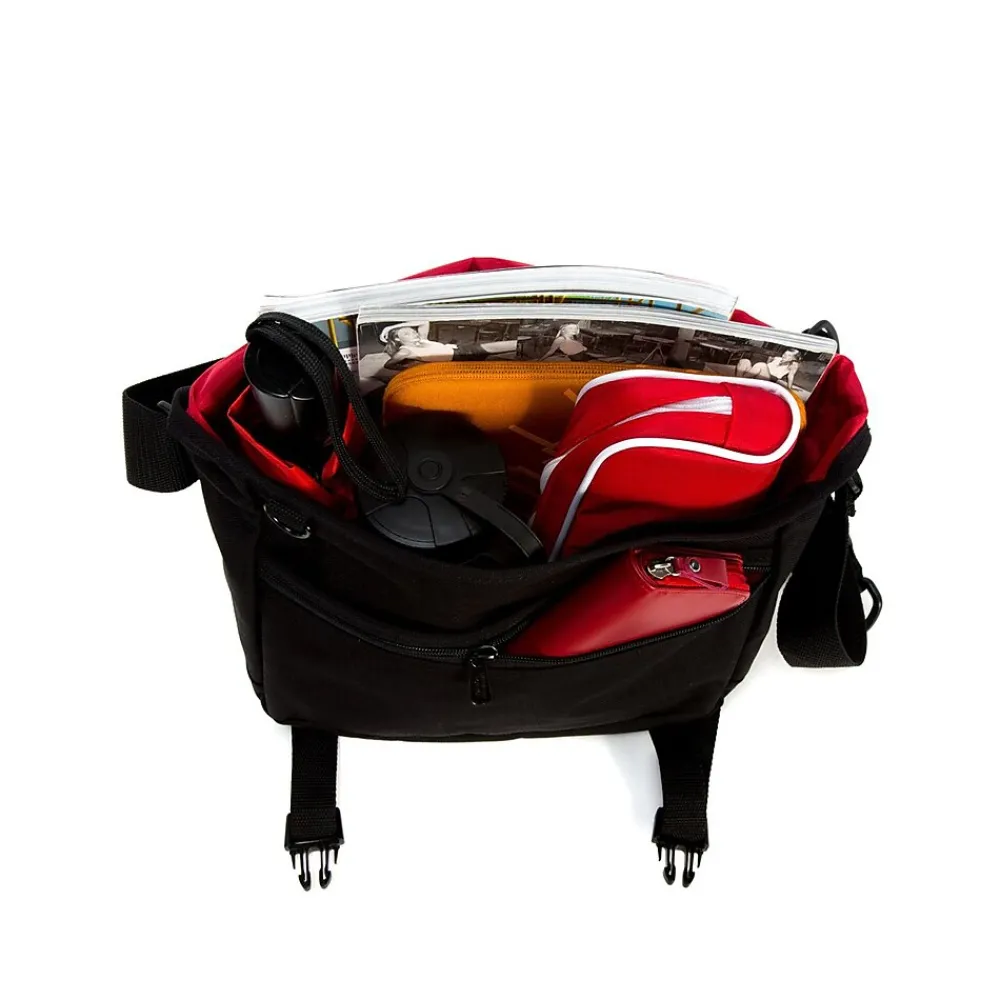 Delancey Fabric Casual Messenger Bag, Black (1466 BLK)<Manhattan Portage Hot