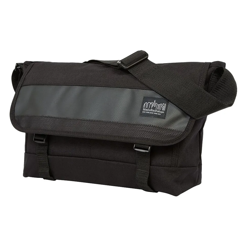 Fabric/Vinyl Casual Messenger Bag, Black (1661-BL BLK)<Manhattan Portage Online