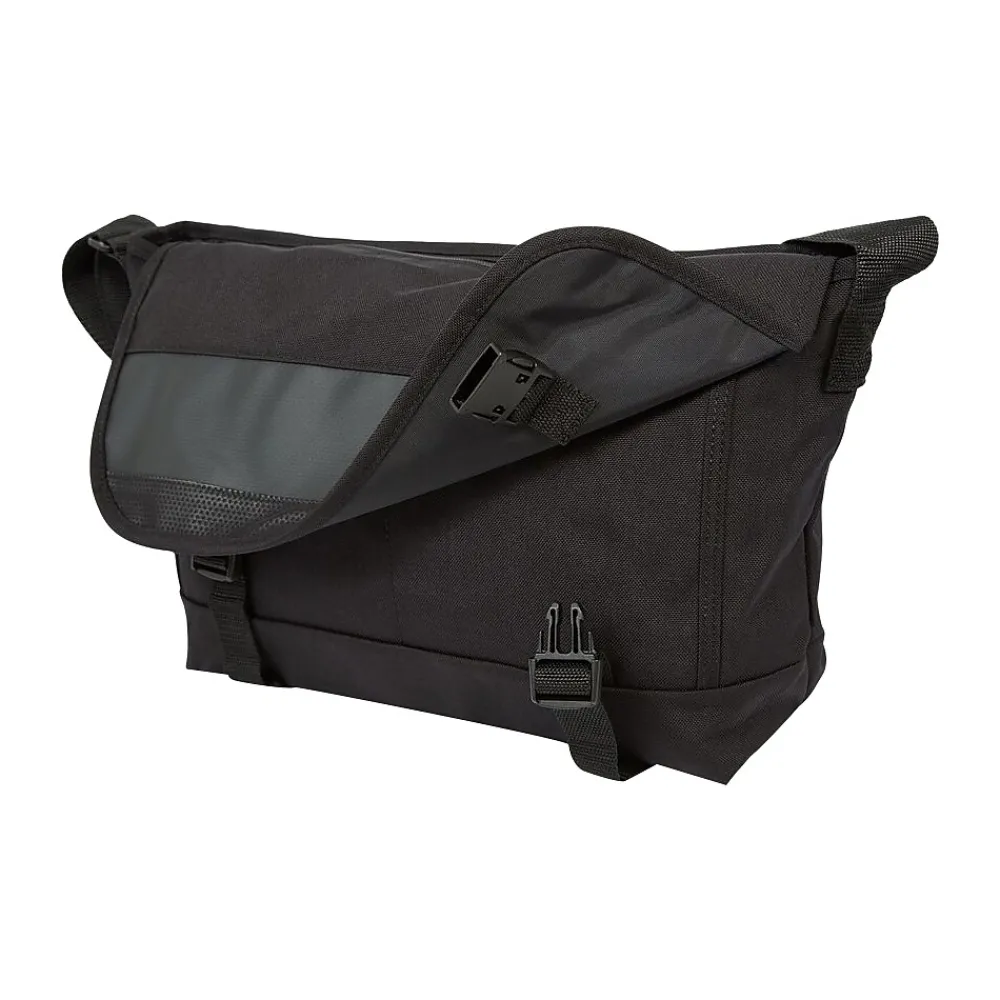 Fabric/Vinyl Casual Messenger Bag, Black (1661-BL BLK)<Manhattan Portage Online