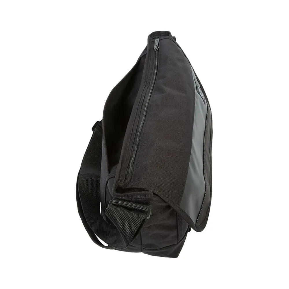 Fabric/Vinyl Casual Messenger Bag, Black (1661-BL BLK)<Manhattan Portage Online