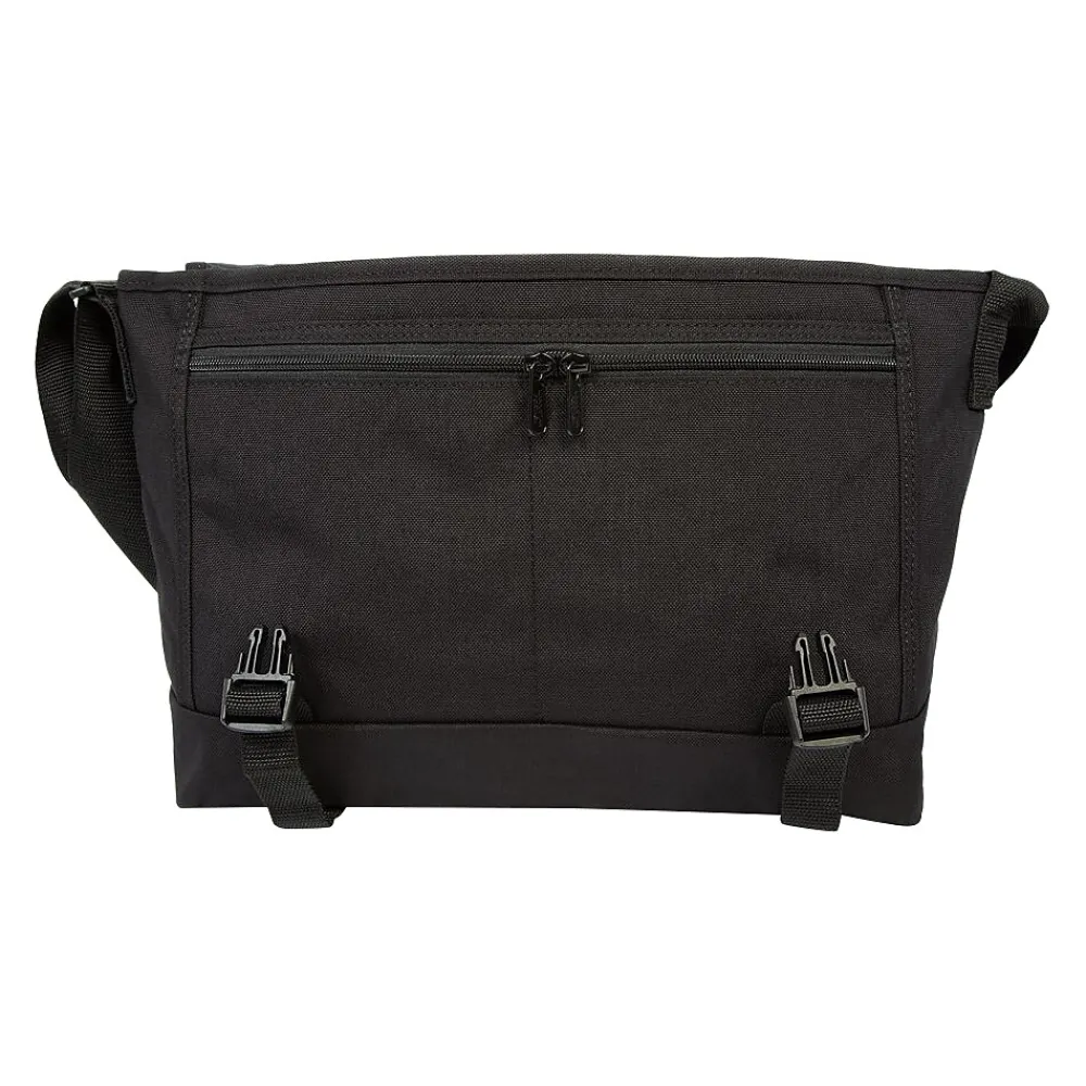 Fabric/Vinyl Casual Messenger Bag, Black (1661-BL BLK)<Manhattan Portage Online