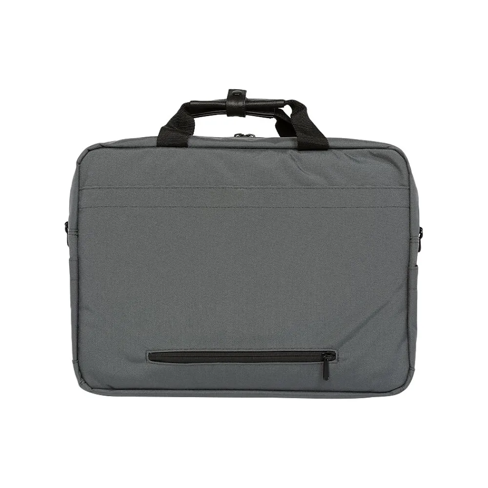 Second Avenue Fabric Water-Resistant Briefcase, Gray (1741-BL GRY)<Manhattan Portage Clearance