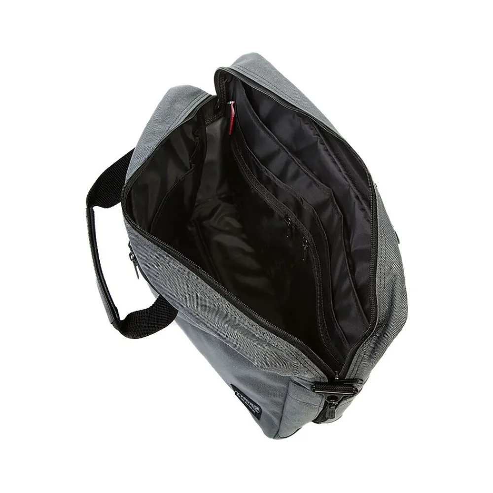 Second Avenue Fabric Water-Resistant Briefcase, Gray (1741-BL GRY)<Manhattan Portage Clearance