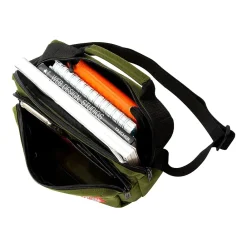 Shaw Fabric Casual Messenger Bag, Olive (1469 OLV)<Manhattan Portage Sale