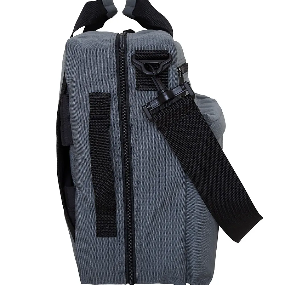 Laptop Bags|Manhattan Portage Tribeca 15" Nylon Laptop Bag, Gray (1446Z GRY)