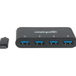 Manhattan SuperSpeed 4-Port USB 3.0 Hub, Black (ICI162746)