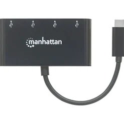 Manhattan SuperSpeed 4-Port USB 3.0 Hub, Black (ICI162746)