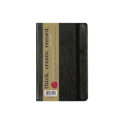 Journals|C.R. Gibson Markings by Pocket Journal, 3.56" x 5.5", Narrow Ruled, Black, 192 Pages (MJ3-4791)