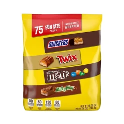 Mars Fun-Size Milk Chocolate Candy Variety Mix, 40.3 oz., 75 Pieces (459747)