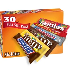 Mars Variety Pack M&M'S, SNICKERS, TWIX & 3 MUSKETEERS Milk Chocolate Pieces, 48 oz., 30 (220-00084)