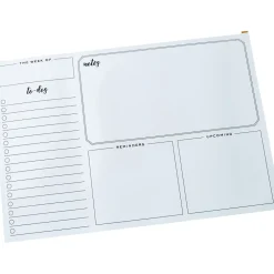 Dry Erase*Martha Stewart 24" x 16.5" Dry-Erase Weekly Planner Board, White (MS109B)