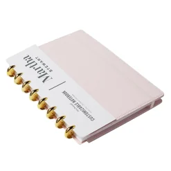 Notebooks|Martha Stewart Customizable Notebook, 6.38" x 9", Unruled, 60 Sheets, Blush (MS107U)