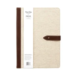 Faux Leather Padfolio with Buckle Closure, Multicolor (MS101Z)<Martha Stewart Best