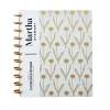 Notebooks|Martha Stewart Grey Floral Poly Letter Discbound Notebook (MS102K)