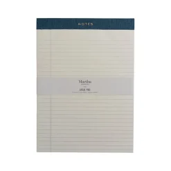 Notepads|Martha Stewart Notepad, 8.5" x 11.75", College-Ruled, Navy, 50 Sheets/Pad (MS110L)