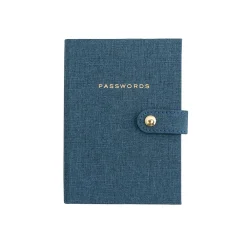 Notebooks|Martha Stewart Password Book, 4" x 5.5", Ruled, 72 Sheets, Navy (MS110H)