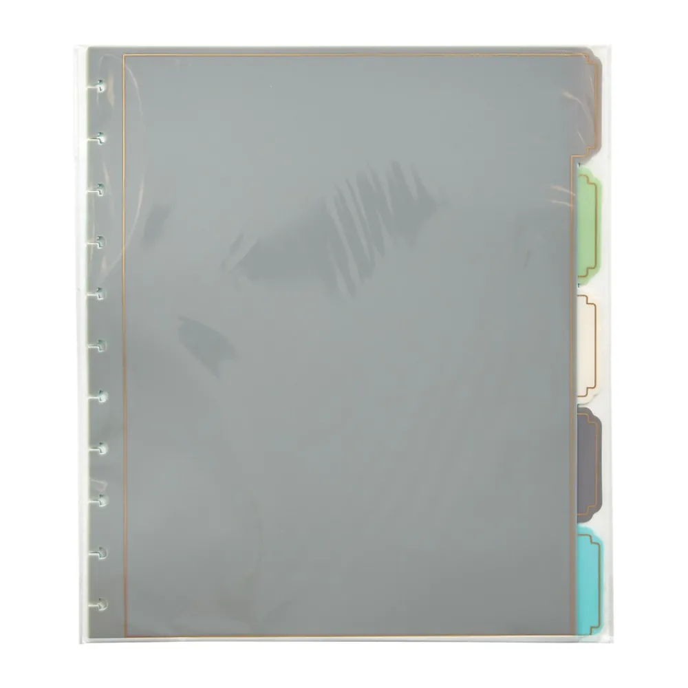 Dividers|Martha Stewart Poly Divider, 5 Tabs, Assorted Colors, 1 Set (MS102C)