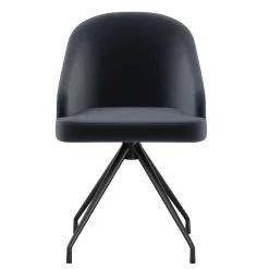 Office Chairs*Martha Stewart Sora Fabric Swivel Stationary Office Chair, Gray/Oil Rubbed Bronze (CH222119GYBK)