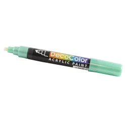 Markers|JAM Paper Marvy Uchida Acrylic Paint Markers, Chisel Tip, Metallic Green, 2/Pack (526315MGa)
