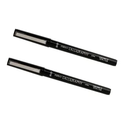 Pens|Marvy Uchida Calligraphy Pen Set, Ultra Fine, Black, 2/Pack (6504953a)