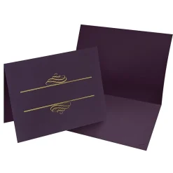Awards & Certificates*Masterpiece Studios Certificate Holders, 9.375" x 12", Plum, 5/Pack (903106)