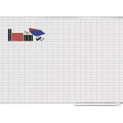 Dry Erase*MasterVision Enamel Dry-Erase Whiteboard, Aluminum Frame, 6' x 4' (CR1230830A)