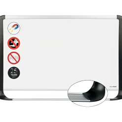 Dry Erase*MasterVision ® 48"(H) x 72"(W) Porcelain Magnetic Dry Erase Board, Aluminum Frame, Each