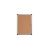 Bulletin*MasterVision ® Slim-Line Enclosed Cork Bulletin Board, Cork, 38" X 28" X 1 3/8" (VT630101690)