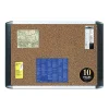 Bulletin*MasterVision Tech Cork Board, 72" x 48", Tan Surface, Silver/Black Aluminum Frame (BVCMVI270501)
