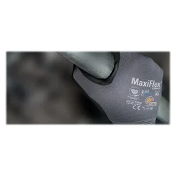 MaxiFlex 34-874 Nitrile Coated Nylon/Elastane Gloves, Small, 15 Gauge, A1 Cut Level, Dark Gray, 12 Pairs (34-874/S)