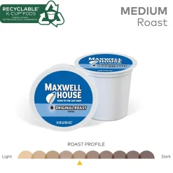 Maxwell House Original Roast Coffee, Keurig K-Cup Pod, Medium Roast, 96/Carton (5469CT)