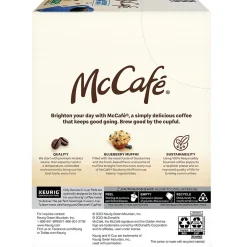 McCafe Blueberry Muffin Coffee Keurig K-Cup Pod, Light Roast, 24/Box (5000365844)