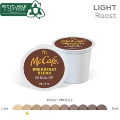 McCafe Breakfast Blend Coffee Keurig® K-Cup® Pods, Light Roast, 24/Box (5000201384)