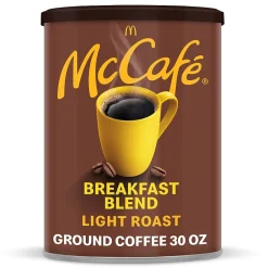 McCafe Breakfast Blend Ground Coffee, Light Roast, 30 Oz. (071526)
