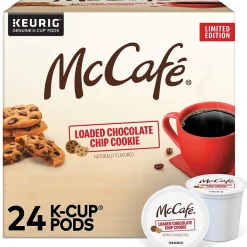 McCafe Loaded Chocolate Chip Cookie Coffee Keurig® K-Cup® Pods, 24/Box (5000380447)